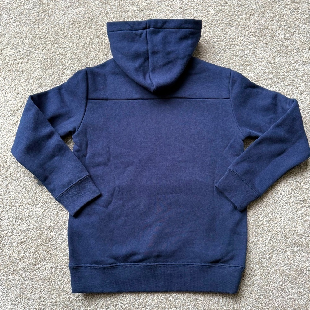 NWT Hurley boys size XS navy blue and gold warm hoodie with front pocket - Picture 2 of 6
